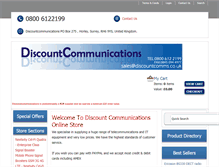 Tablet Screenshot of discountcommunications.co.uk